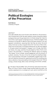 Political Ecologies of the Precarious excerpt