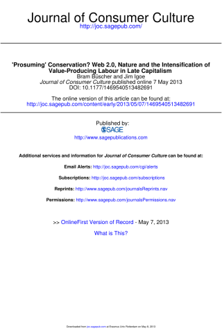 Prosuming Conservation excerpt