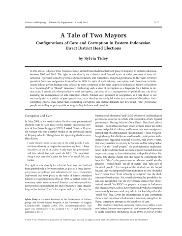 A Tale of Two Mayors excerpt