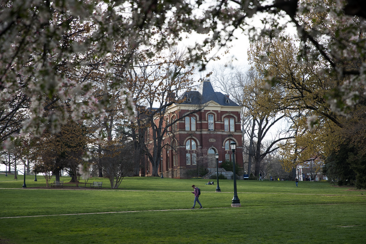Brooks Hall in the Spring