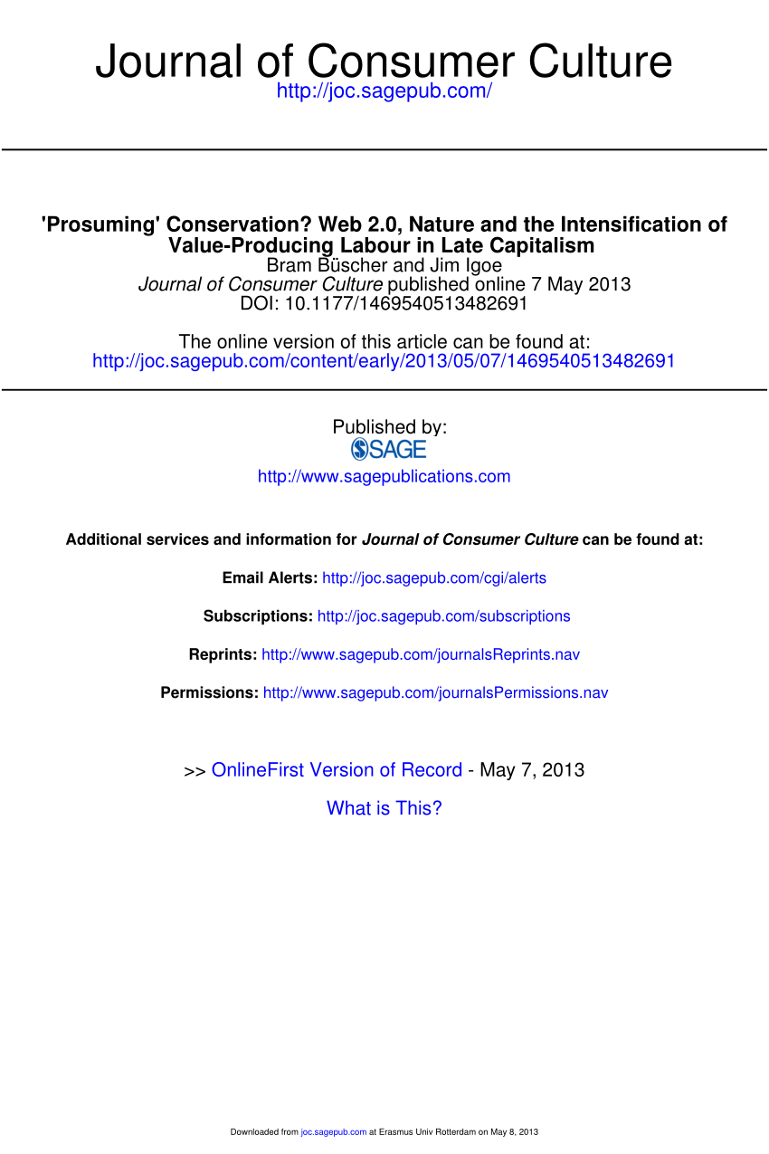 Prosuming Conservation excerpt